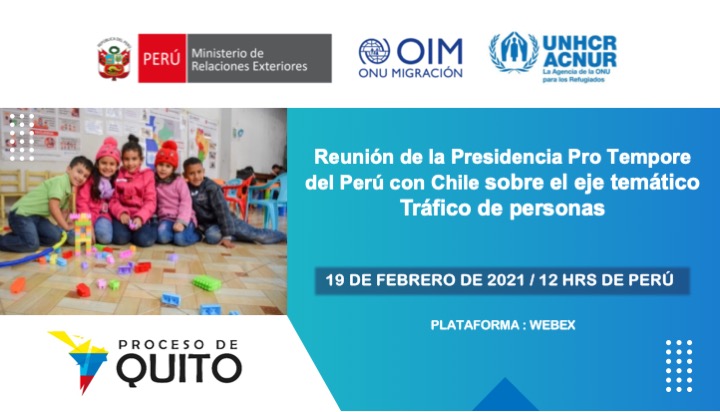 Reunión de la Presidencia Pro Tempore del Perú con Chile sobre el eje temático Tráfico de personas